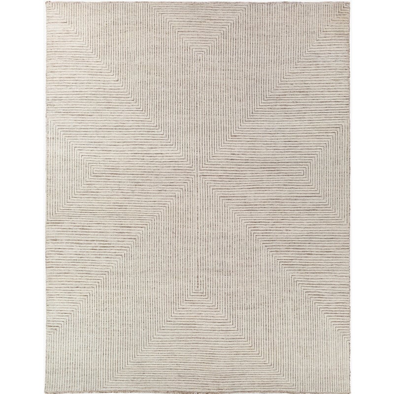 ADAM GEOMETRIC RUG 9' X 12' NATURAL SAND
