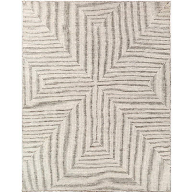 ADAM GEOMETRIC RUNNER 3' X 12' NATURAL SAND