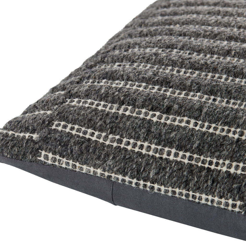 LADDER DOWN FILLED PILLOW 18" CHARCOAL
