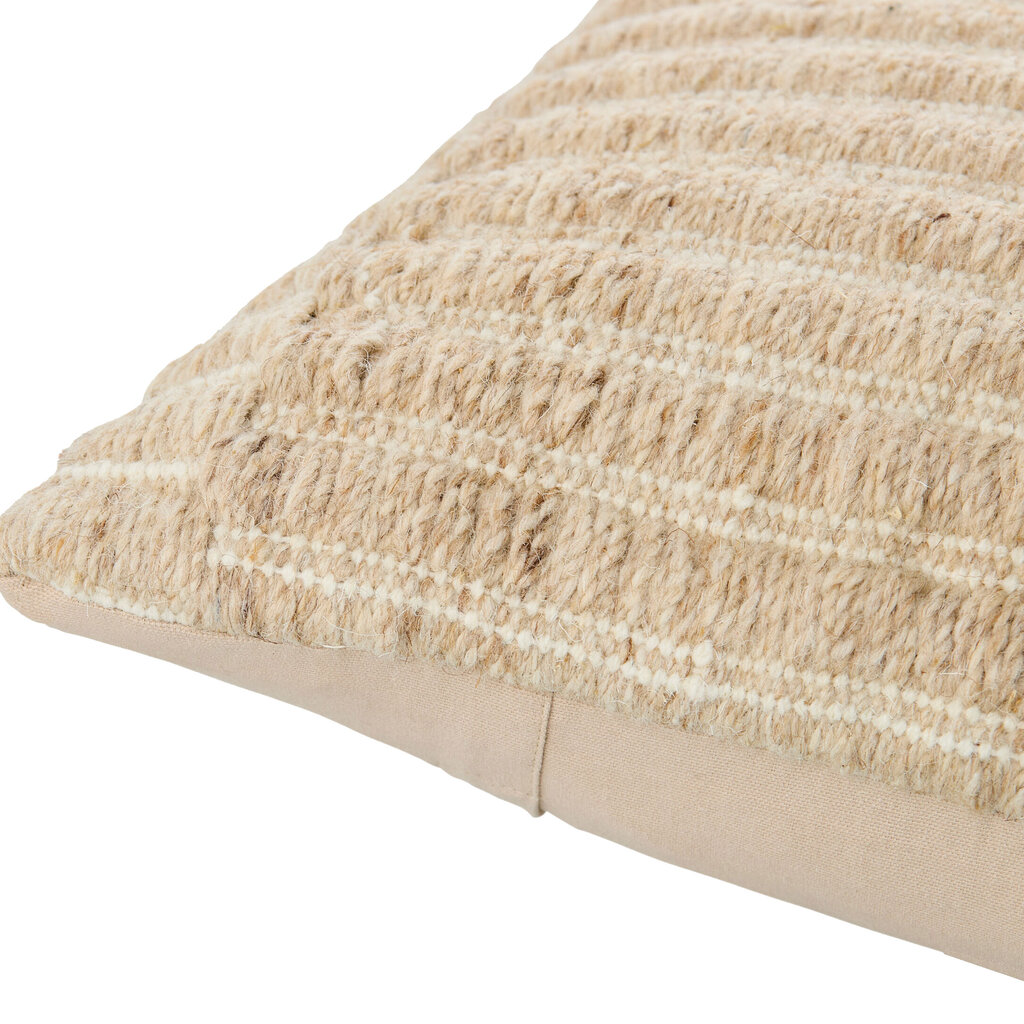 LADDER DOWN FILLED PILLOW 18" TAN