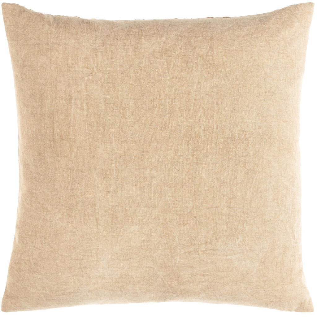 WASHED WAFFLE DOWN FILLED PILLOW 20" TAN