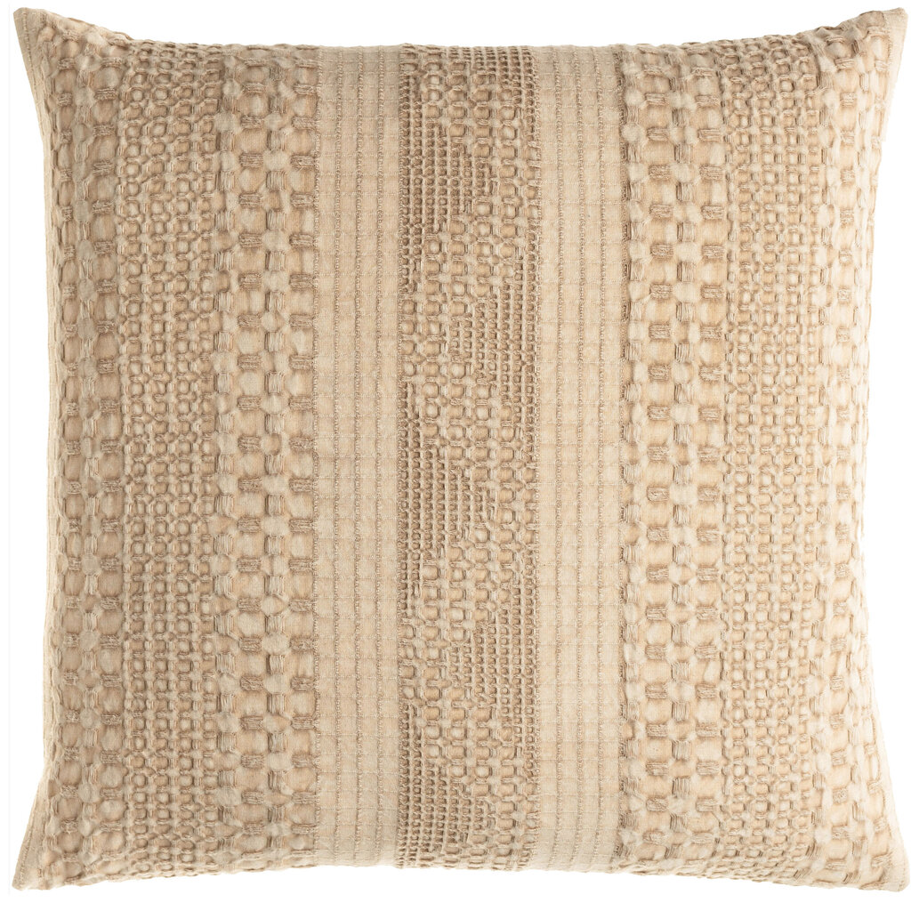 WASHED WAFFLE DOWN FILLED PILLOW 20" TAN