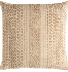 WASHED WAFFLE DOWN FILLED PILLOW 20" TAN