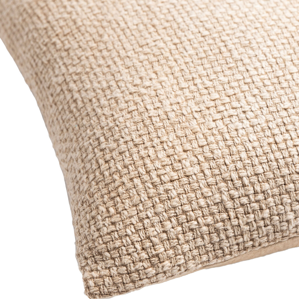 WASHED WEAVE DOWN FILLED PILLOW 20" TAN
