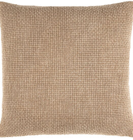 WASHED WEAVE DOWN FILLED PILLOW 20" TAN