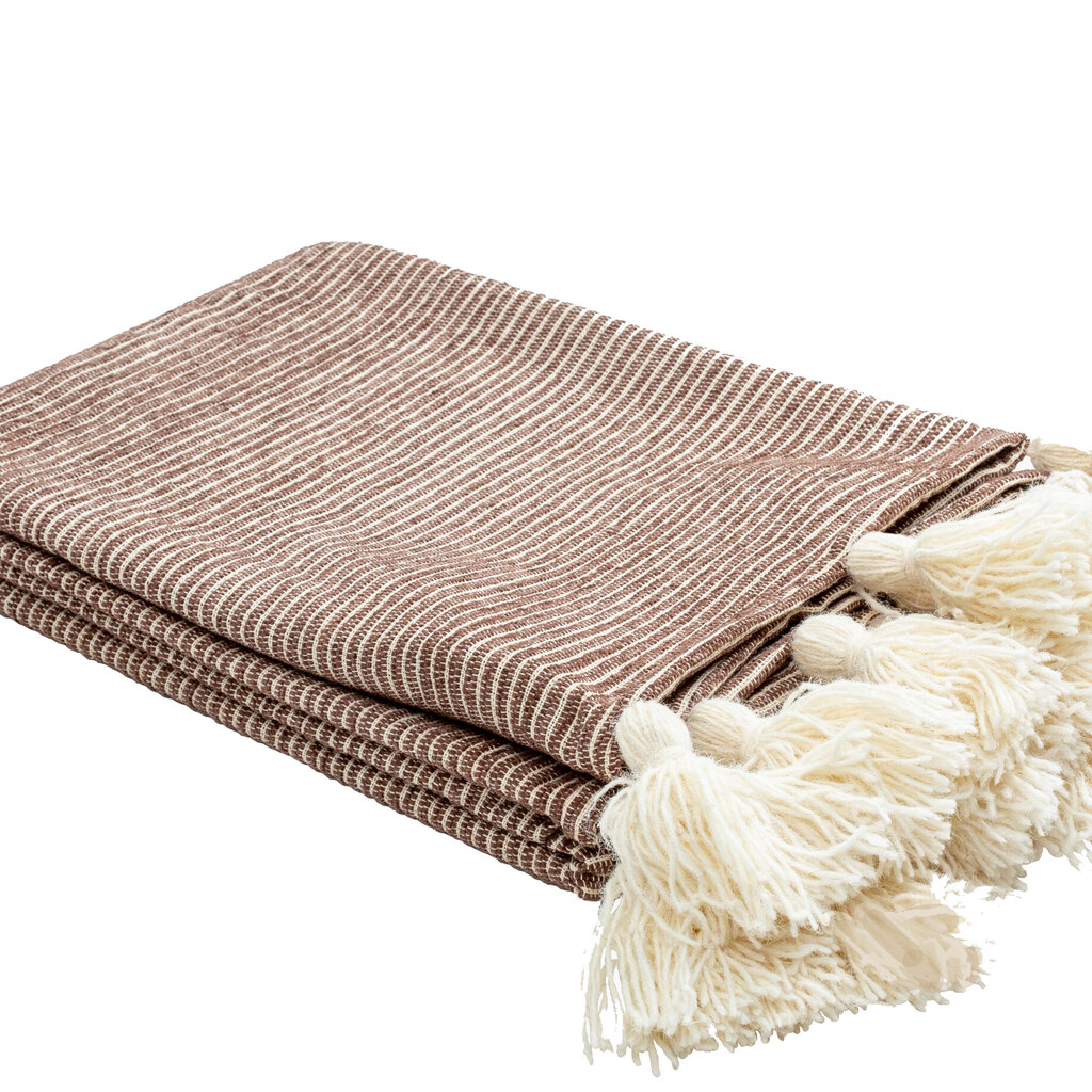 KAPRISAN THROW 4'X5' TREE BARK BROWN AND NATURAL