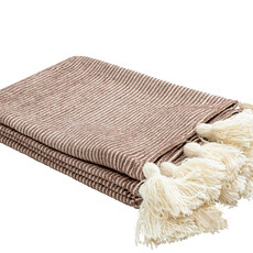 KAPRISAN THROW 4'X5' TREE BARK BROWN AND NATURAL