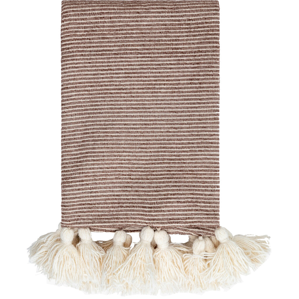 KAPRISAN THROW 4'X5' TREE BARK BROWN AND NATURAL