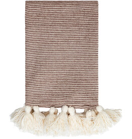 KAPRISAN THROW 4'X5' TREE BARK BROWN AND NATURAL