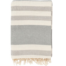TROY THROW BLANKET LIGHT GREY
