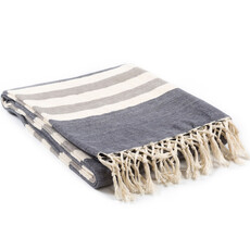 TROY THROW BLANKET LIGHT BLACK