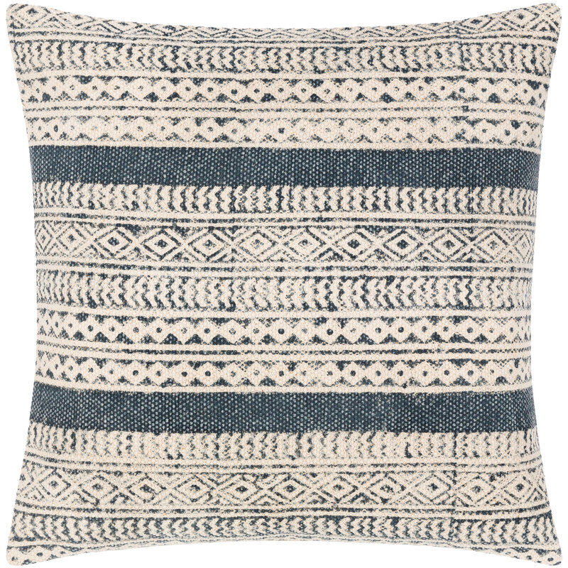 MARSHALL DOWN FILLED PILLOW 22"X22" BLUE NATURAL