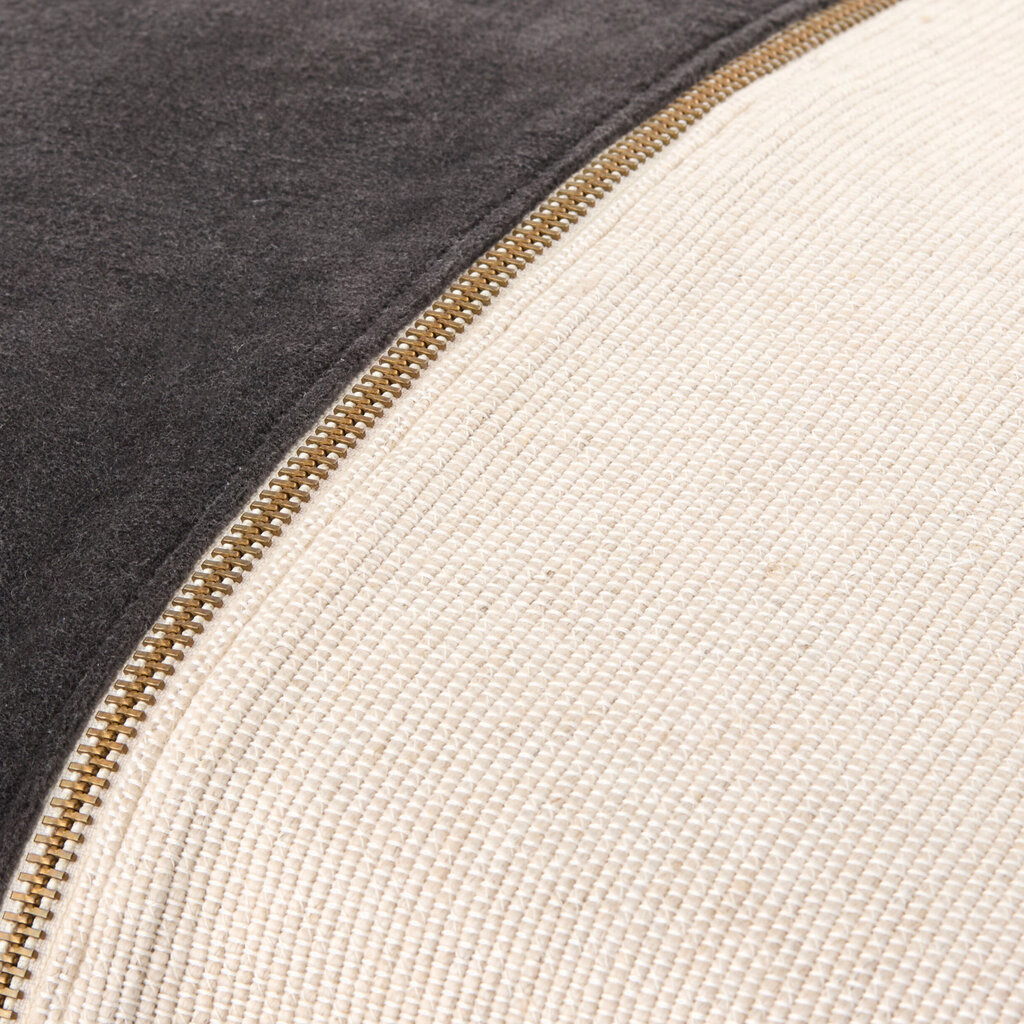 MARKOS PILLOW DOWN FILLED 18" NATURAL GREY SUEDE