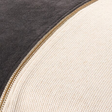 MARKOS PILLOW DOWN FILLED 18" NATURAL GREY SUEDE