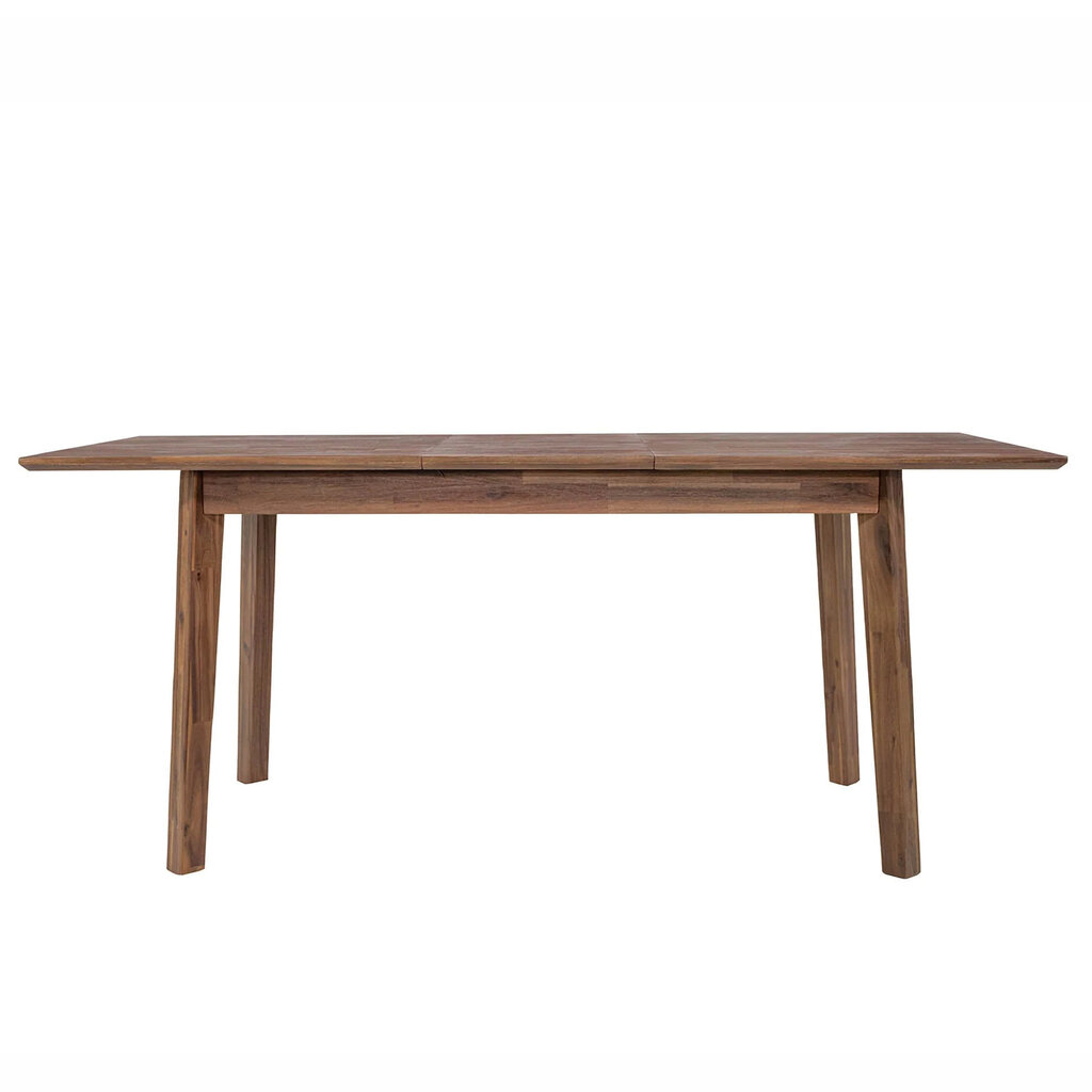 ISAAC EXTENSION DINING TABLE SMALL 55" TO 71" BROWN