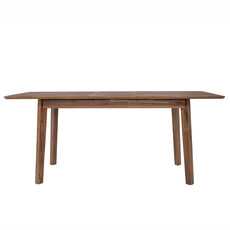 ISAAC EXTENSION DINING TABLE SMALL 55" TO 71" BROWN