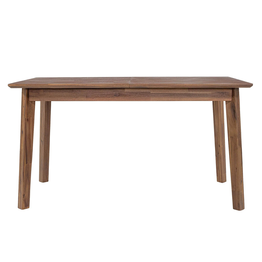 ISAAC EXTENSION DINING TABLE SMALL 55" TO 71" BROWN