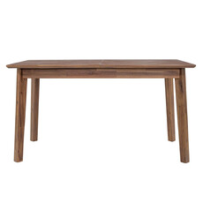 ISAAC EXTENSION DINING TABLE SMALL 55" TO 71" BROWN