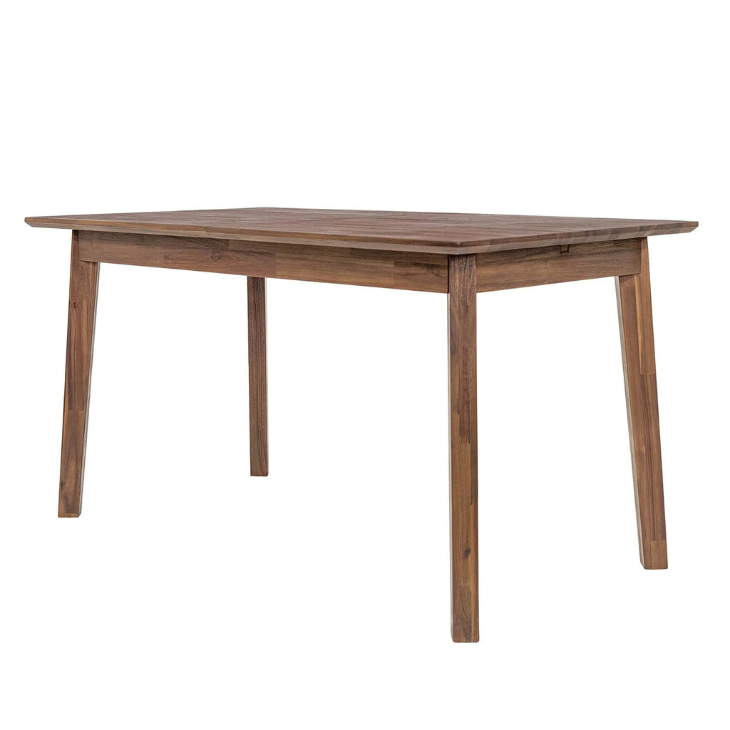 ISAAC EXTENSION DINING TABLE SMALL 55" TO 71" BROWN