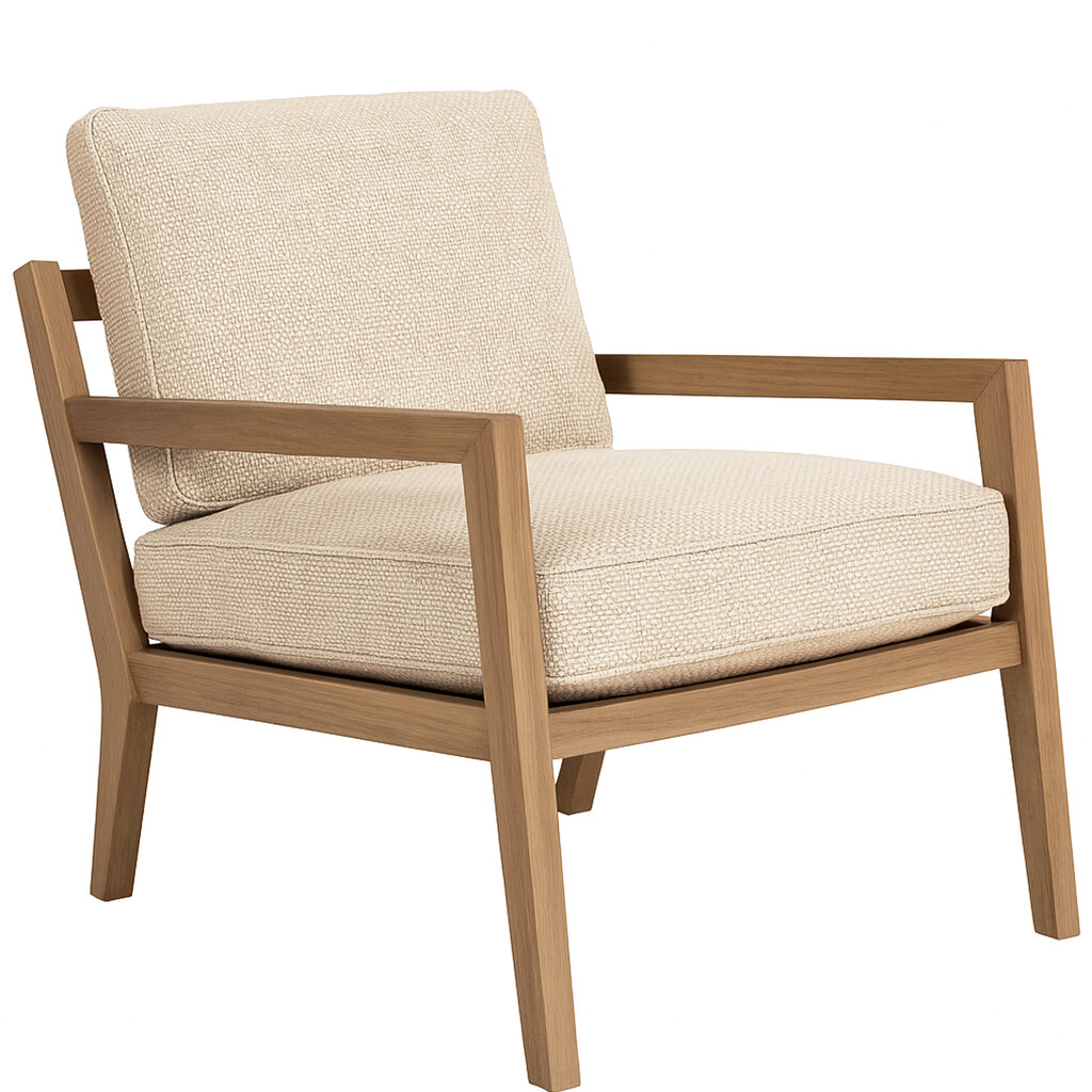 KARETTA ARMCHAIR FEATHER SOFT SMOKED OAK By Furninova Sweden