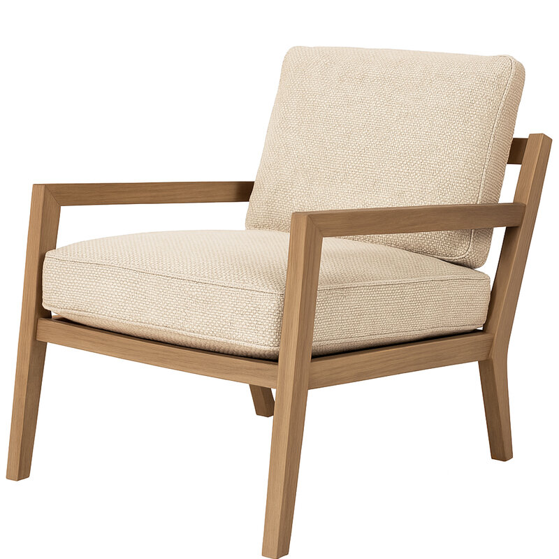 KARETTA ARMCHAIR FEATHER SOFT SMOKED OAK By Furninova Sweden
