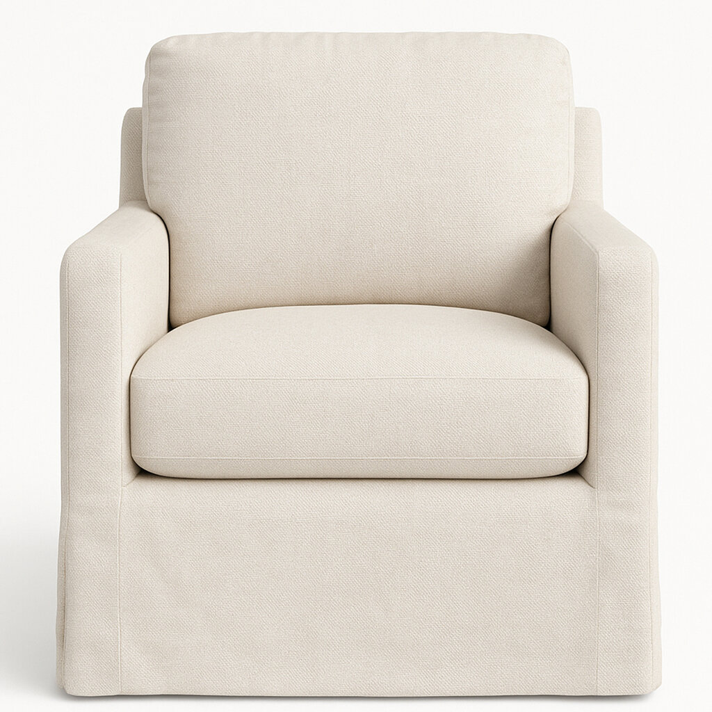 RHODES SLIP COVERED CHAIR