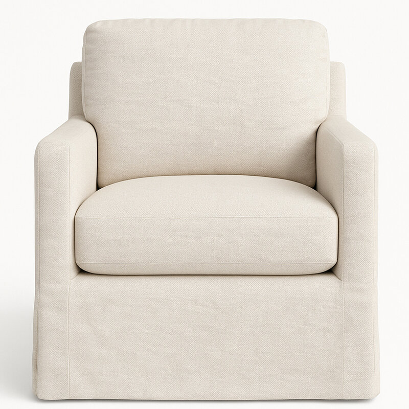 RHODES SLIP COVERED CHAIR