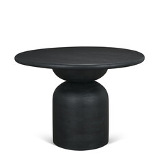 MILANO DINING TABLE ROUND BLACK