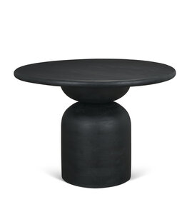 MILANO DINING TABLE ROUND BLACK