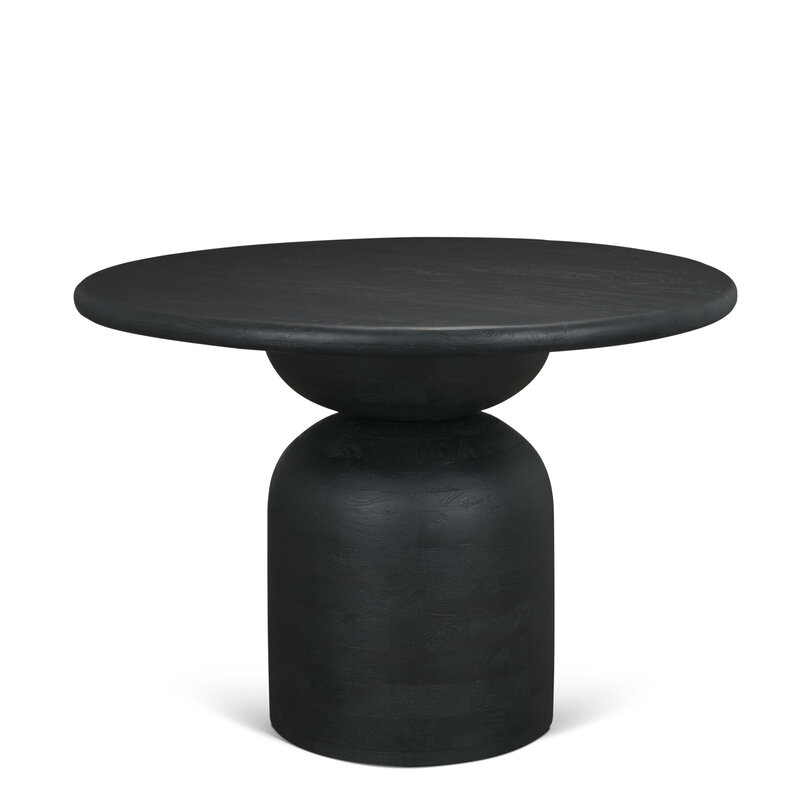 MILANO DINING TABLE ROUND BLACK