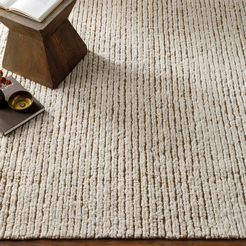BAHAMA CARPET 8'X 10' NATURAL WOOL AND JUTE