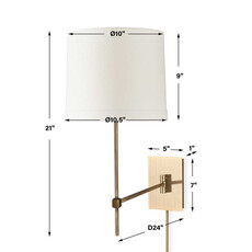 TAILORED SWING ARM WALL LAMP