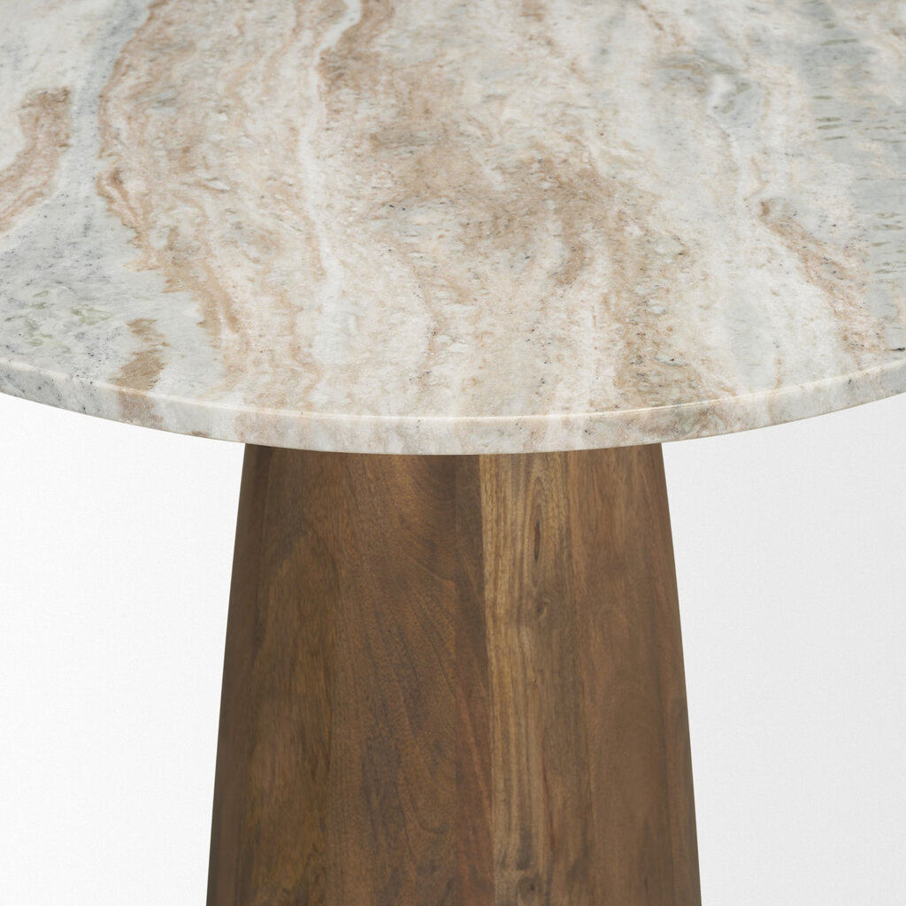 HUGO COUNTER TABLE ROUND 32" MARBLE