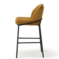 SOLANA COUNTER STOOL VELVET COGNAC