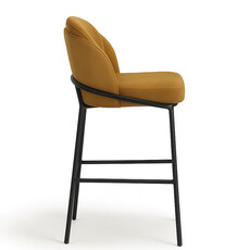 SOLANA COUNTER STOOL VELVET COGNAC