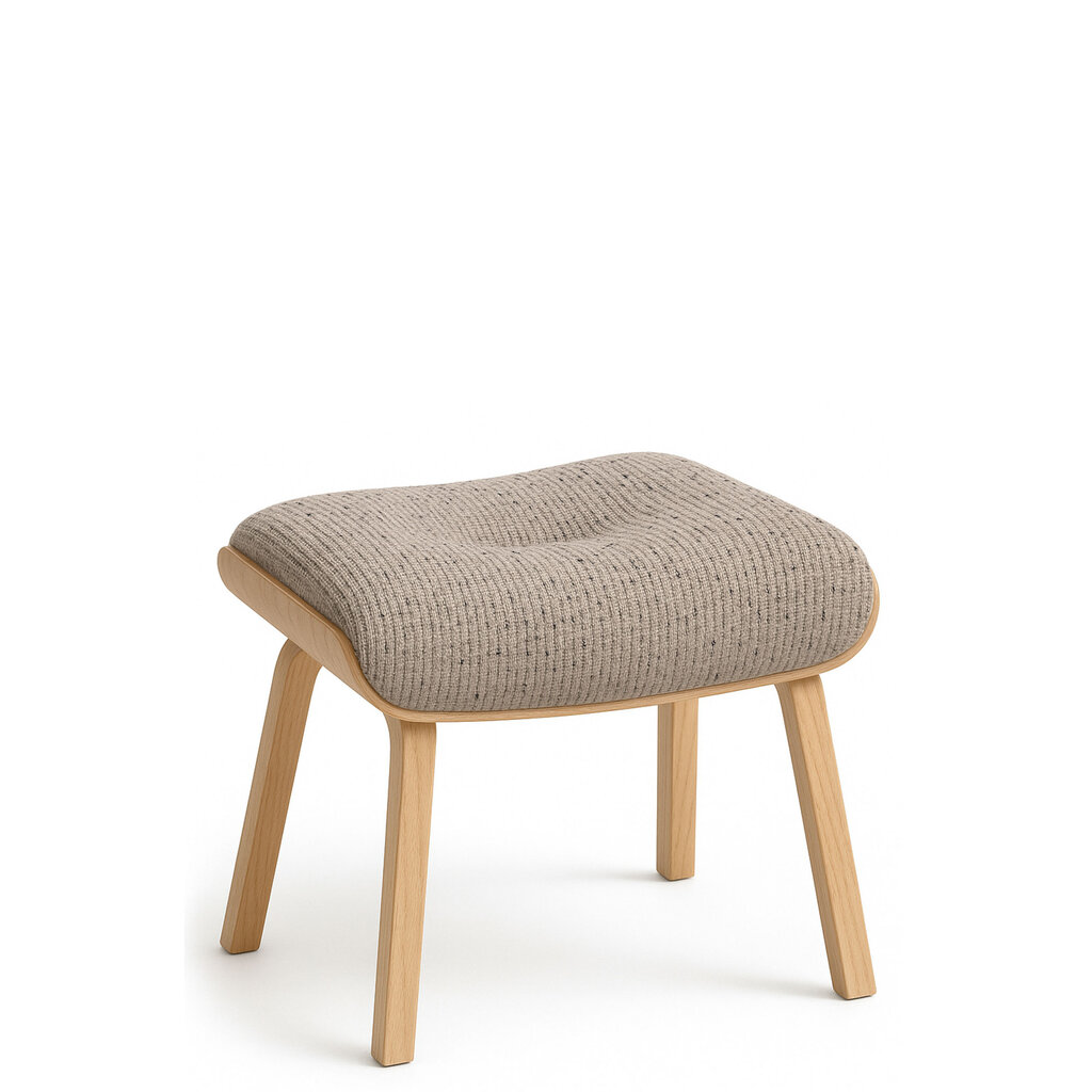 TIME OUT FOOTSTOOL FIXED WOODEN LEG