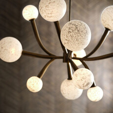 ESMERELDA 12 LIGHT CHANDELIER ROUND BRONZE