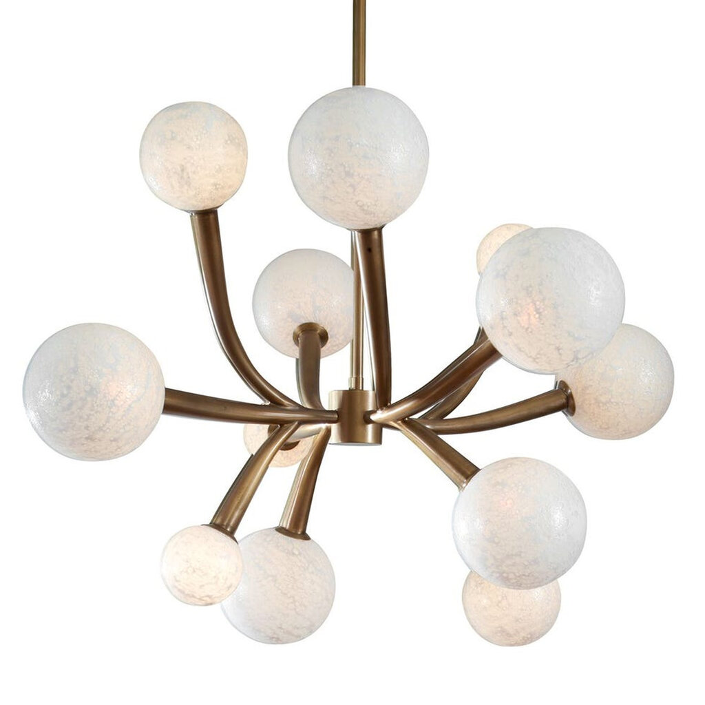 ESMERELDA 12 LIGHT CHANDELIER ROUND BRONZE