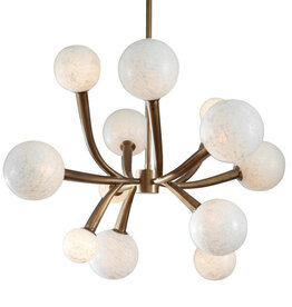 ESMERELDA 12 LIGHT CHANDELIER ROUND BRONZE