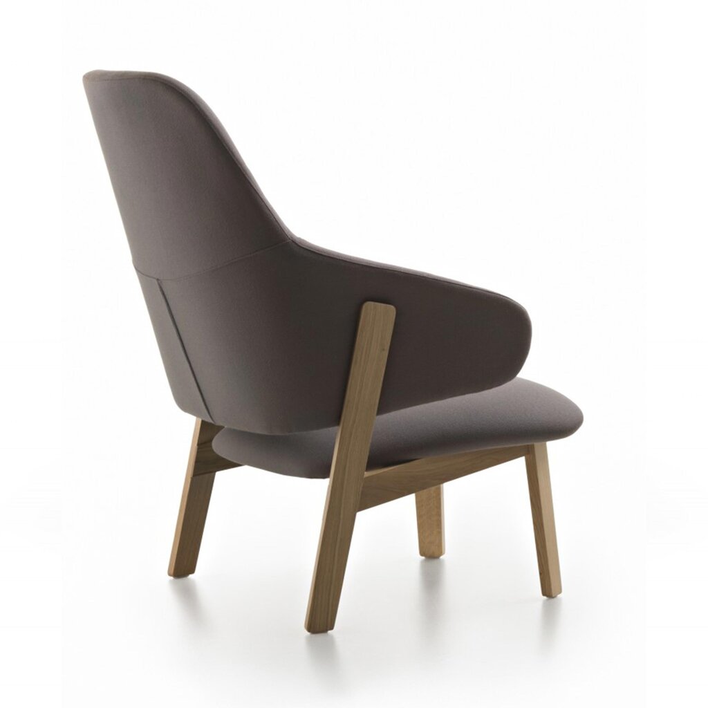 WOLFGANG HIGHBACK LOUNGE CHAIR + FOOTSTOOL By HUPPE