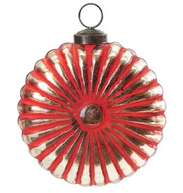 FLUTED ORNAMENT RED