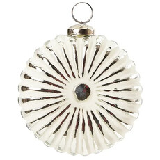 FLUTED ORNAMENT WHITE