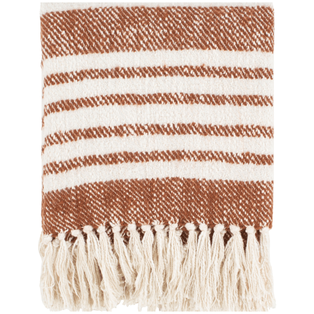 ALMOND THROW 4'X5' NATURAL AND BROWN