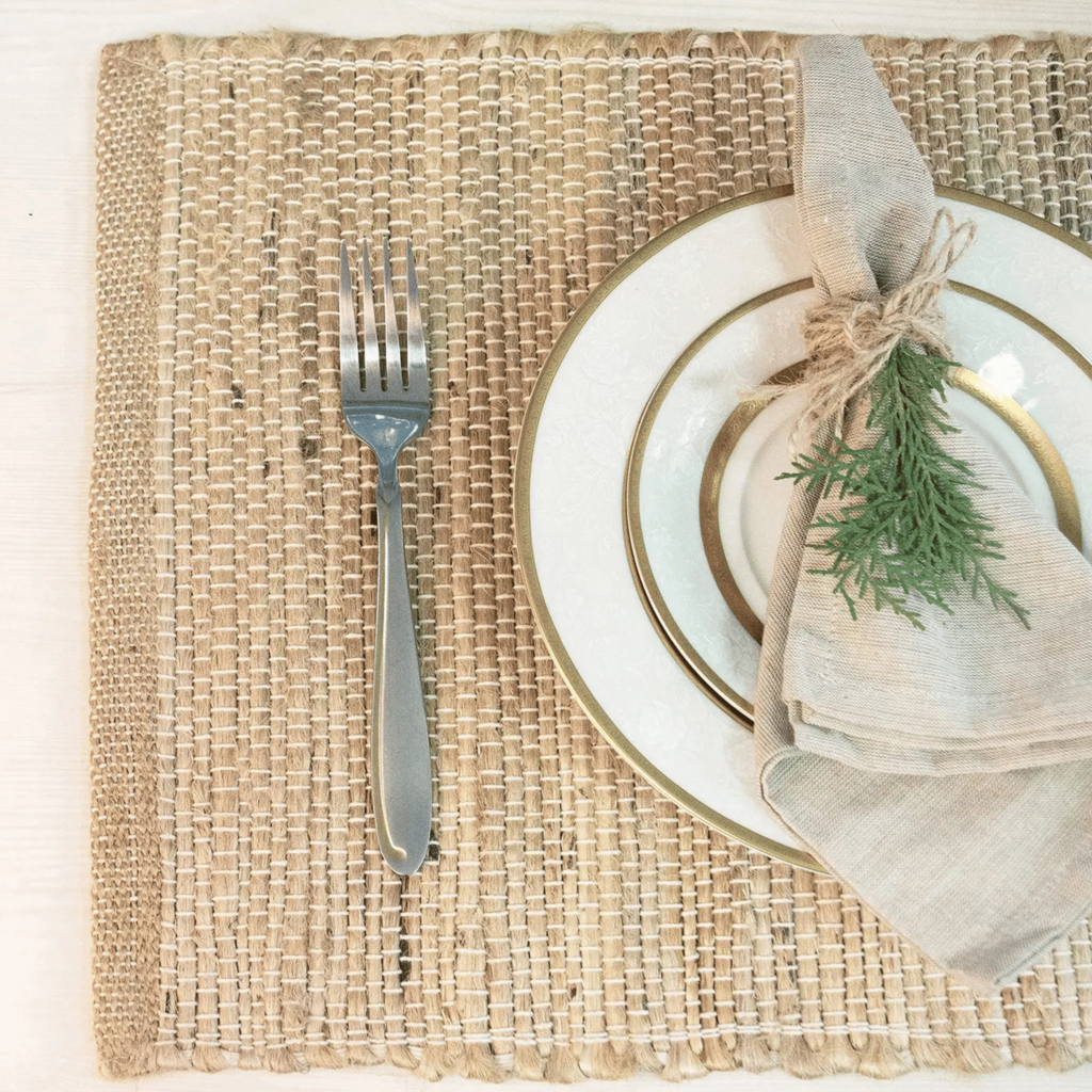 MONTEGO PLACEMATS JUTE NATURAL SET-4