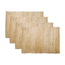 MONTEGO PLACEMATS JUTE NATURAL SET-4