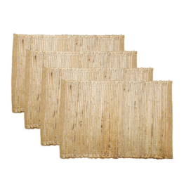 MONTEGO PLACEMATS JUTE NATURAL SET-4