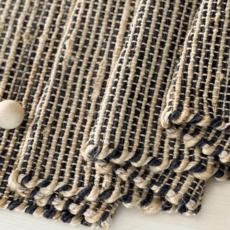 MONTEGO TABLE RUNNER JUTE BLACK NATURAL