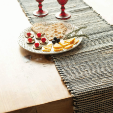 MONTEGO TABLE RUNNER JUTE BLACK NATURAL