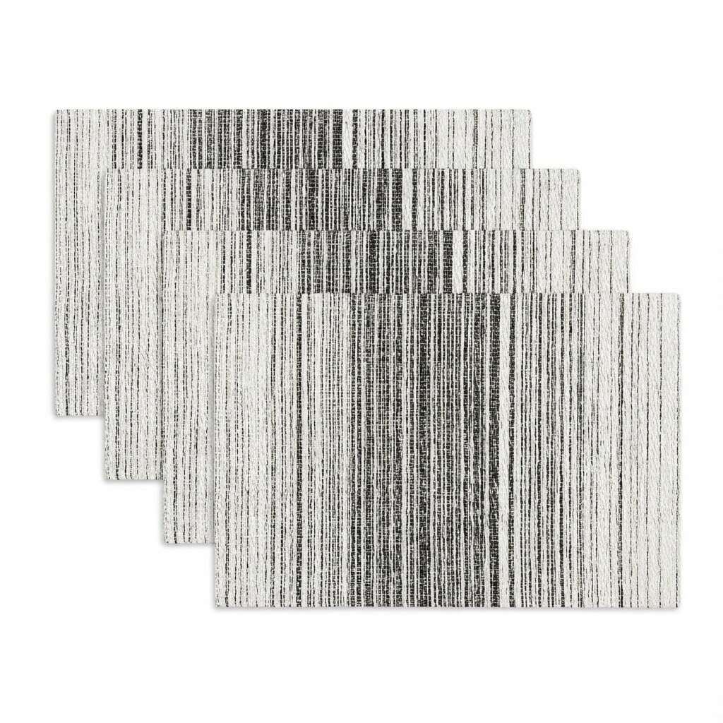 DRIFT PLACEMAT WHITE BLACK