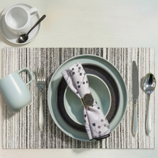 DRIFT PLACEMAT WHITE BLACK